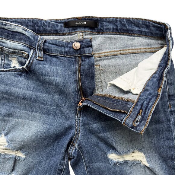 Joe's Kency Distressed Women's Slim Crop Classic Blue Jeans Size 26 - Picture 5 of 8